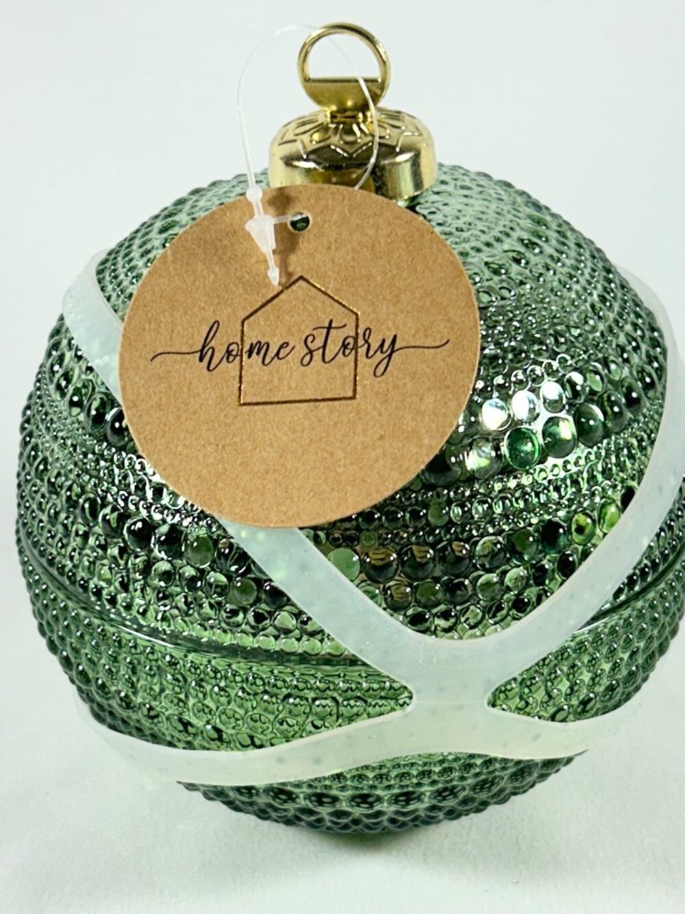 ”Home Story” Brand Green Scented Candel in Glass Ornament